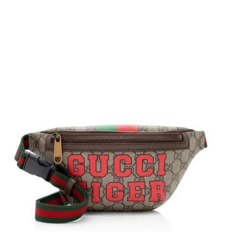 gucci supreme tiger belt bag|gucci guccissima belt bag.